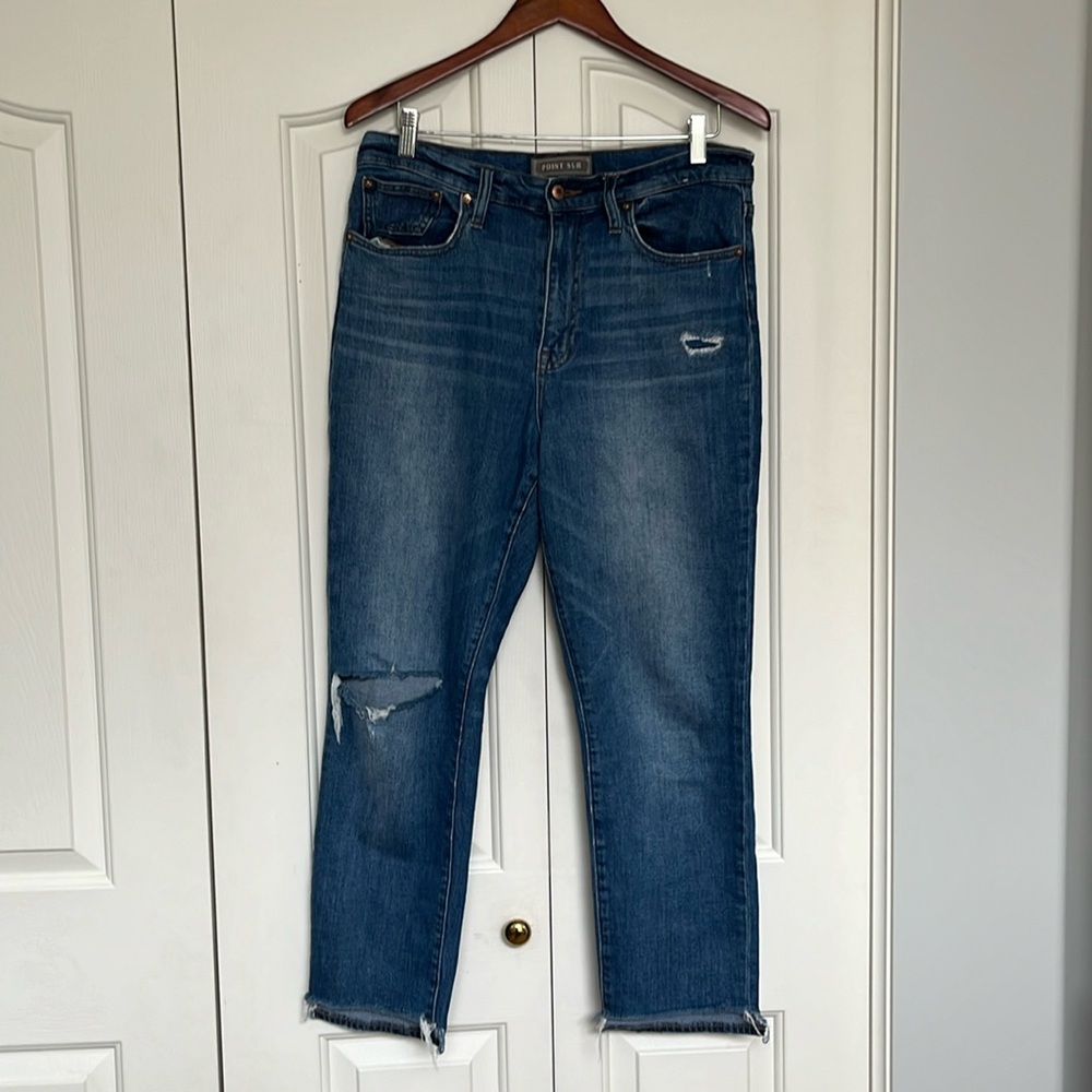 J. Crew Point Sur Distressed Boyfriend Jean in size 29